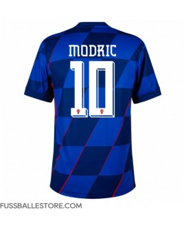Günstige Kroatien Luka Modric #10 Auswärtstrikot EM 2024 Kurzarm